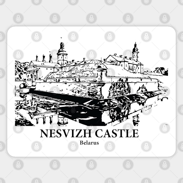 Nesvizh Castle - Belarus Sticker by Lakeric